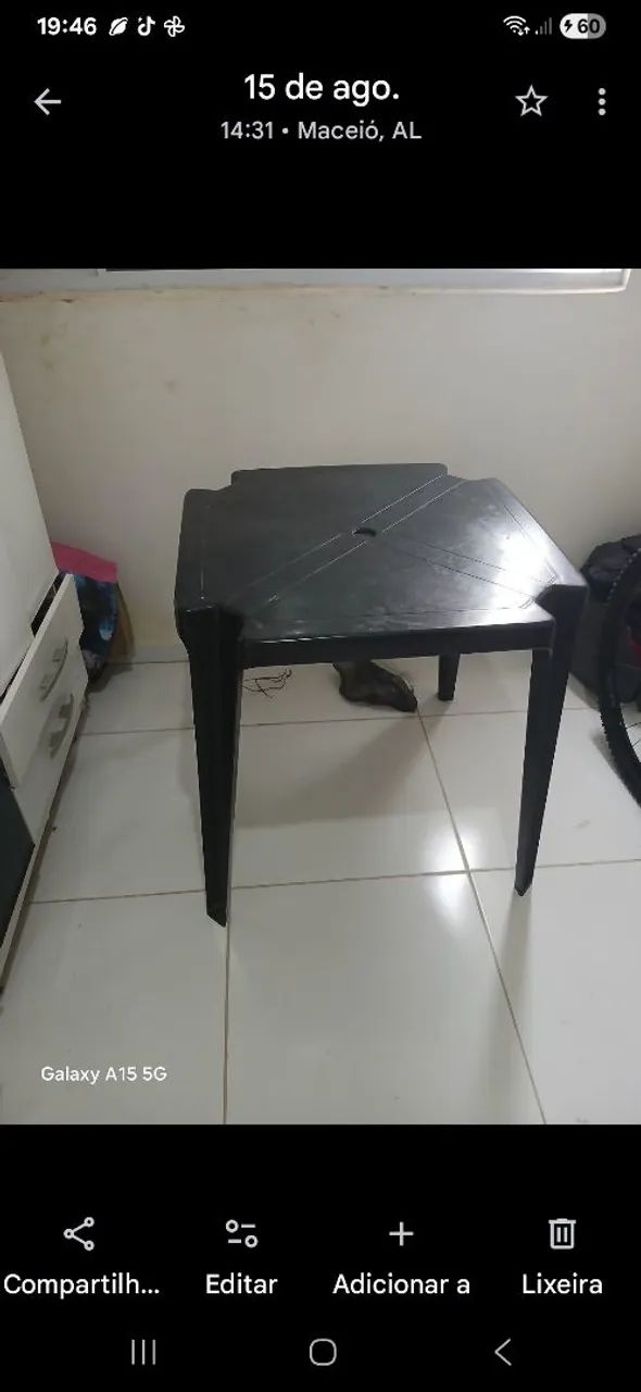 Mesa de  plástico 