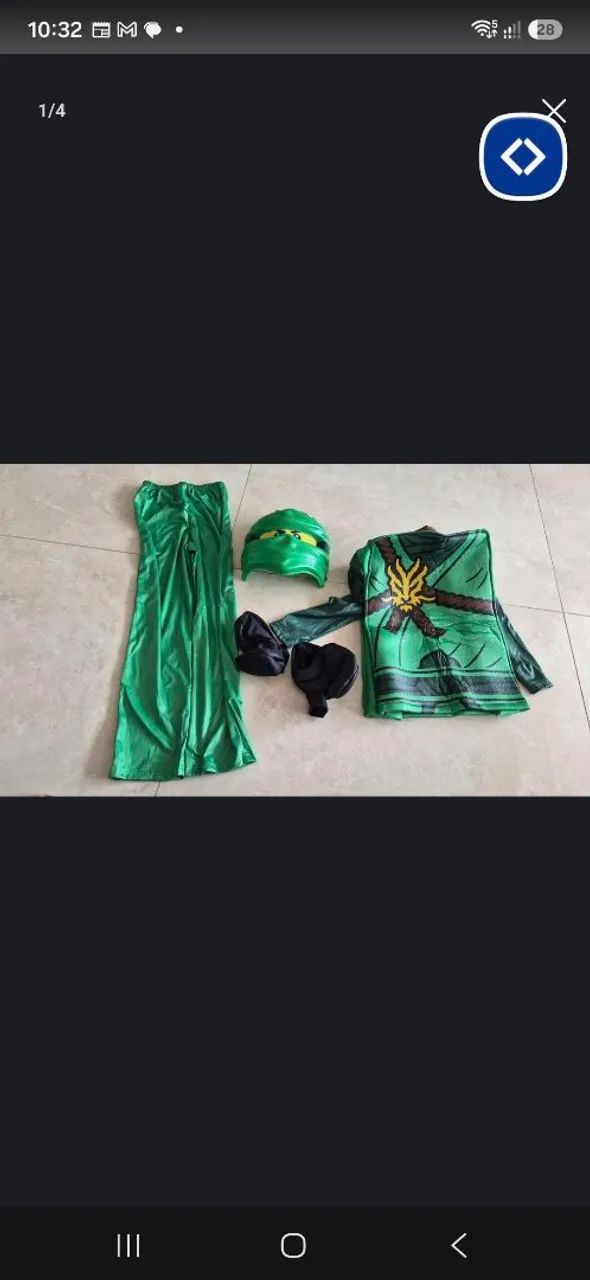Máscara e roupa do Ninjago  - Foto 4