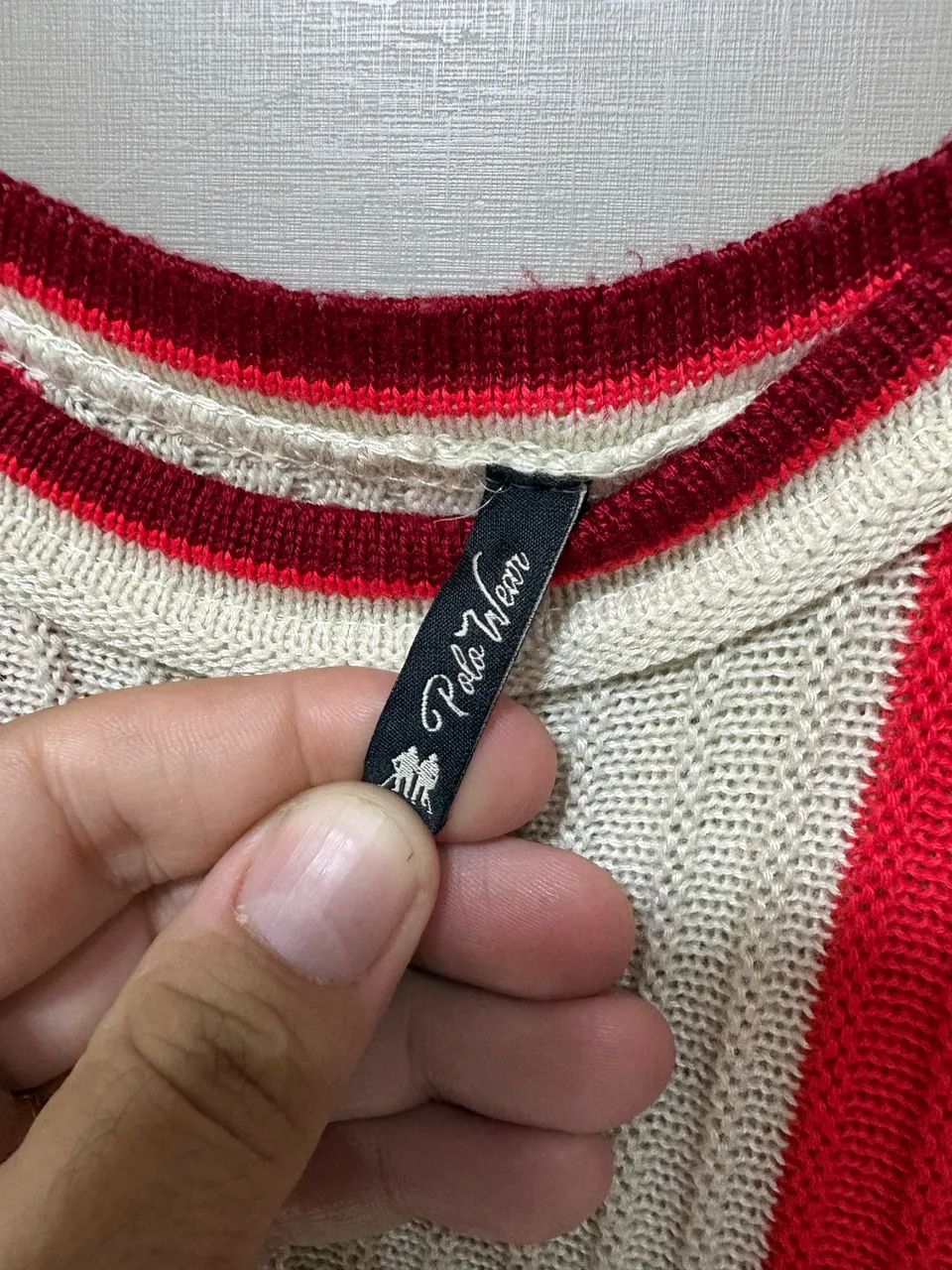 Vestido longo, vermelho com nude - Foto 3