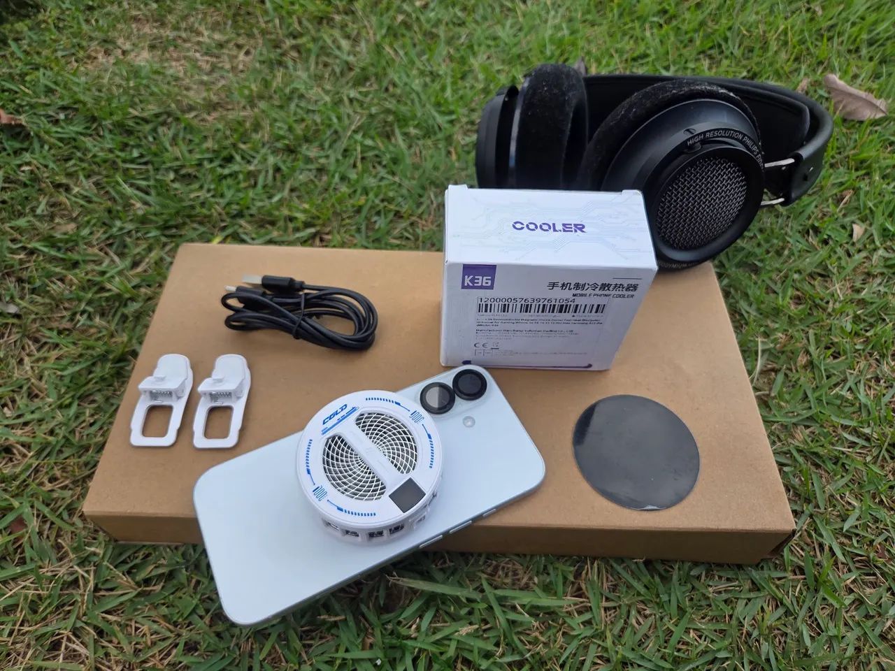 Cooler Ventoinha Magnético Gamer Celular Cold K36 - Foto 3