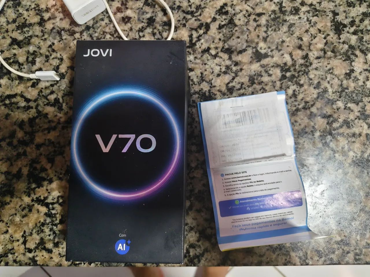 Celular JOVI NOVO COM CAIXA NOTA E carregador