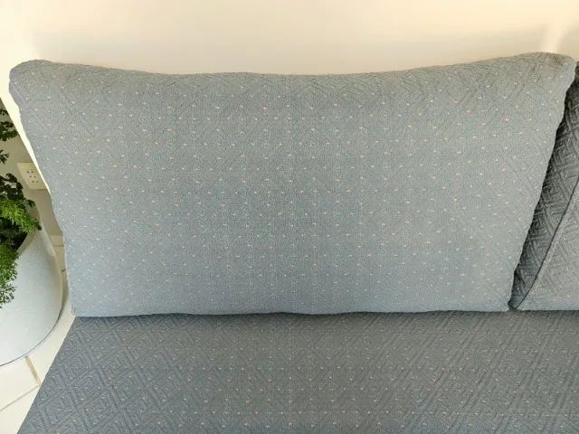 Sofá-Cama Solteiro 1,88m x 88cm em Jacquard Azul Acinzentado - Foto 5