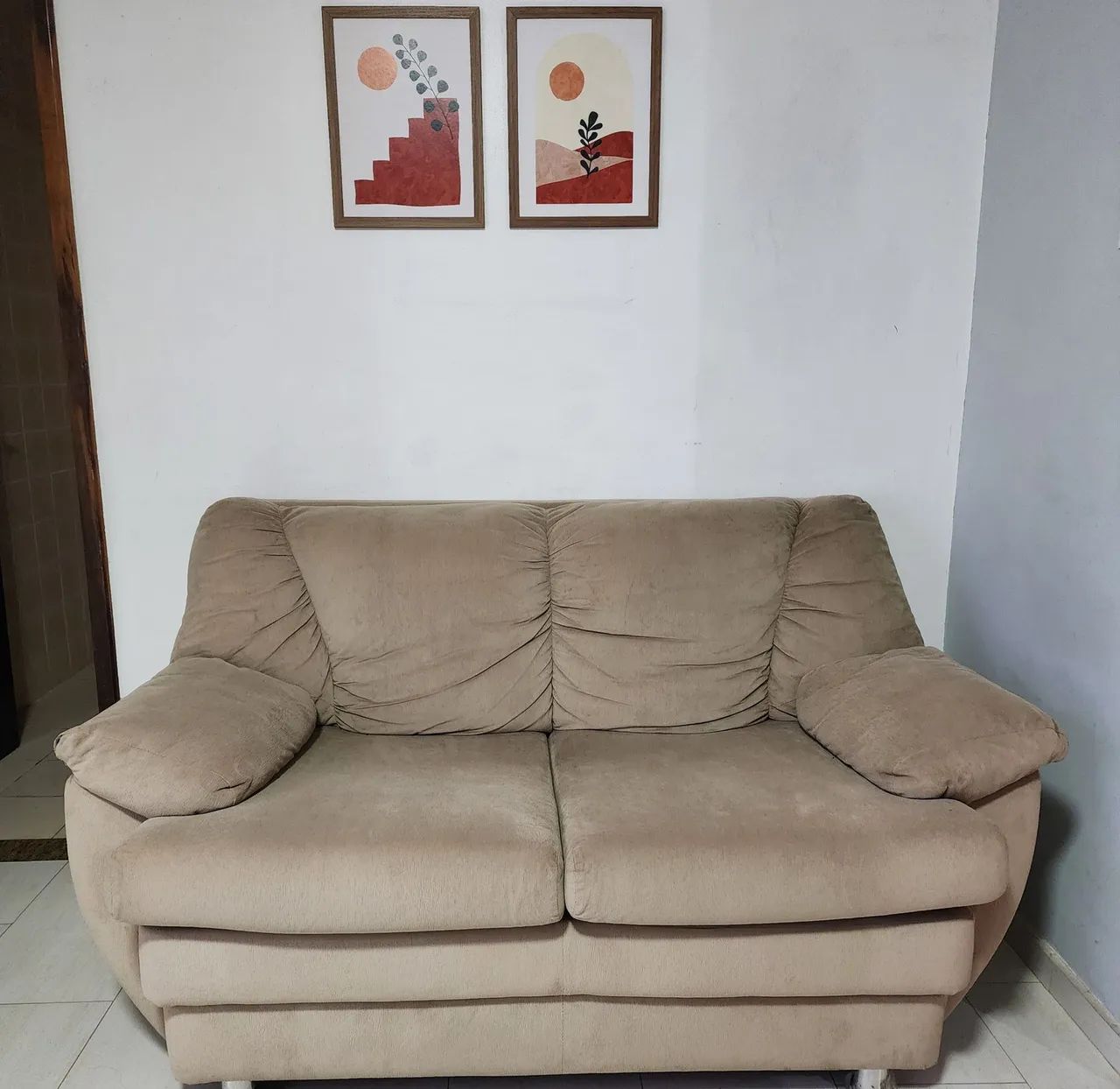 Sofá 2 e 3 lugares suede - Foto 3