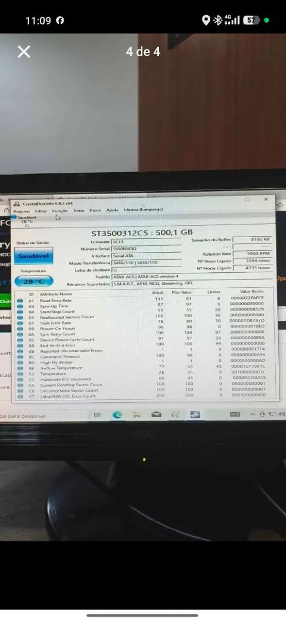 HD Seagate 500gb - Foto 4