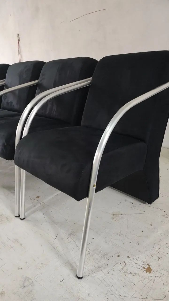 Poltronas braços alumínio redondo  - Foto 2
