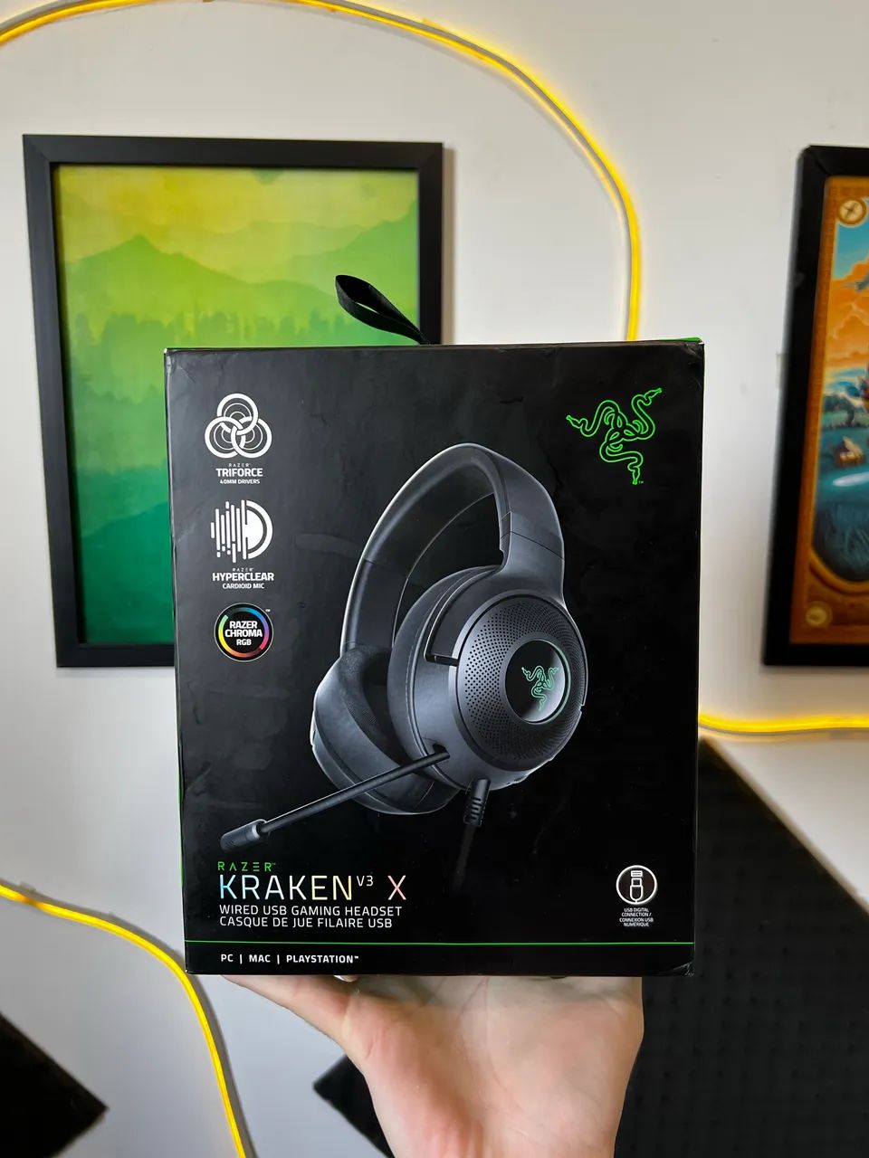 HEADSET RAZER KRAKEN V3 HEADSET GAMER USB CHROMA