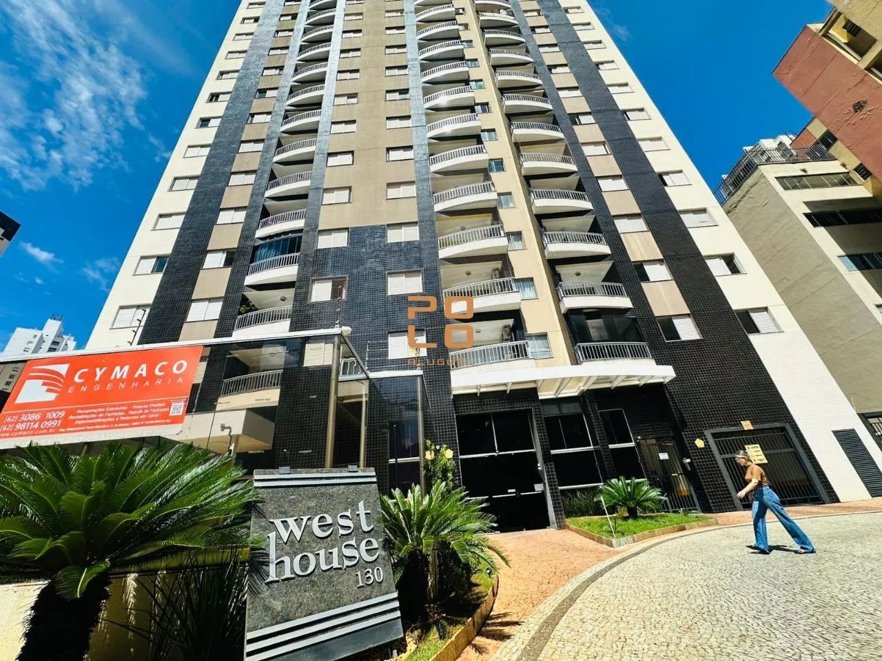 Apartamento para alugar no Edifício Residencial West House no Setor Oeste em Goiânia - GO.