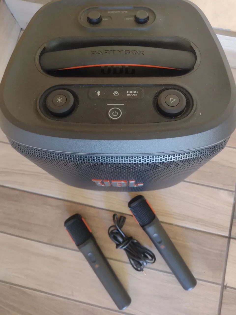 JBL PartyBox Encore 2, com 2 Microfones Originais. - Foto 3