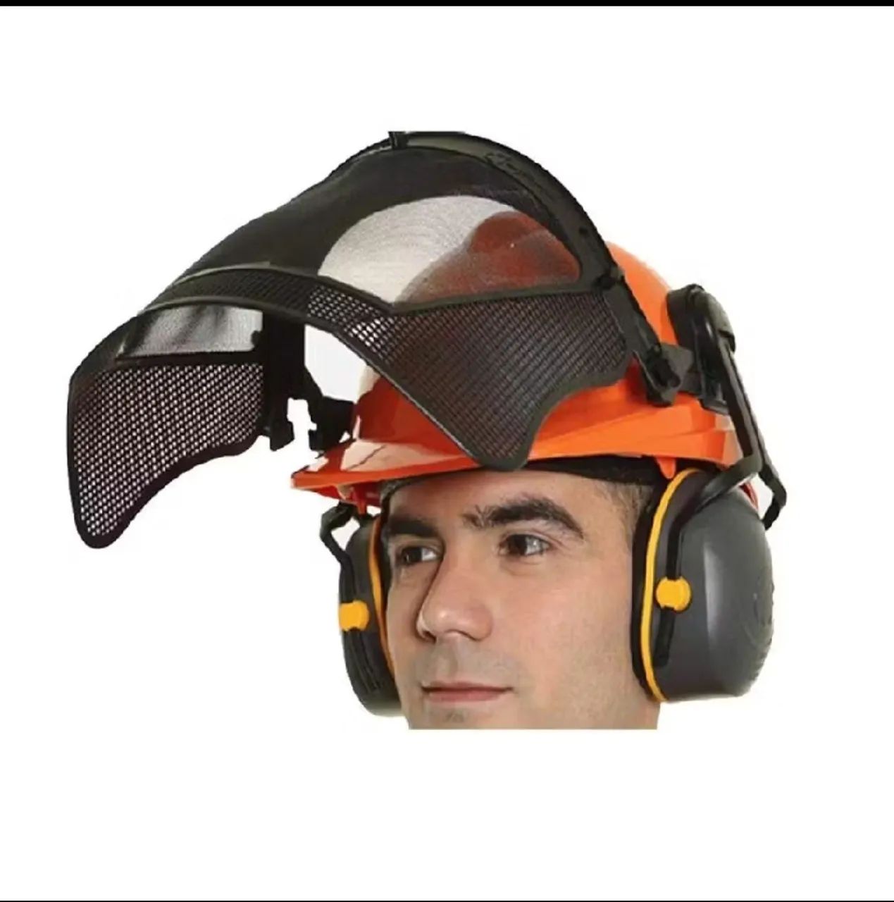 Capacete para jardinagem/costal com C A - Foto 2