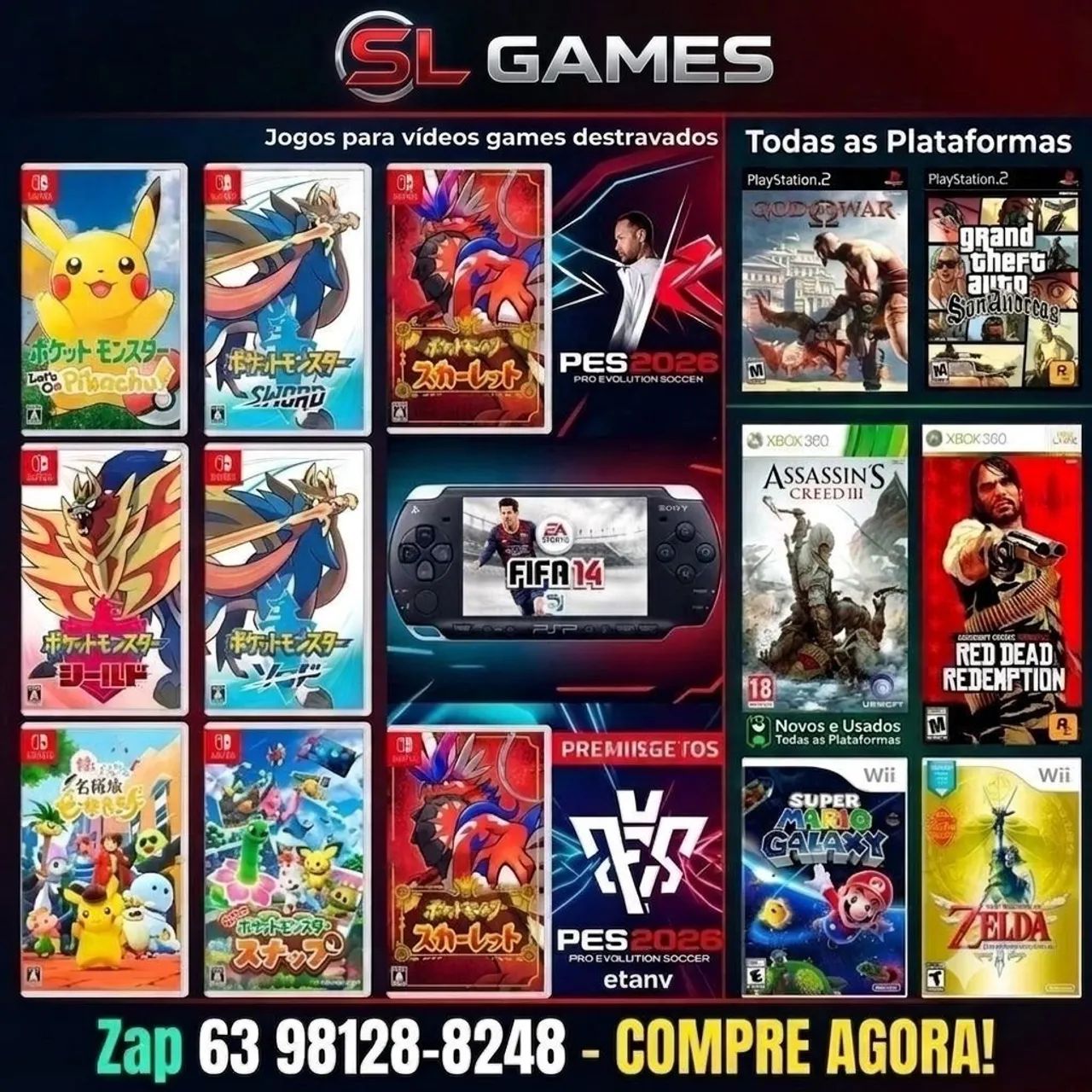 Temos jogos.