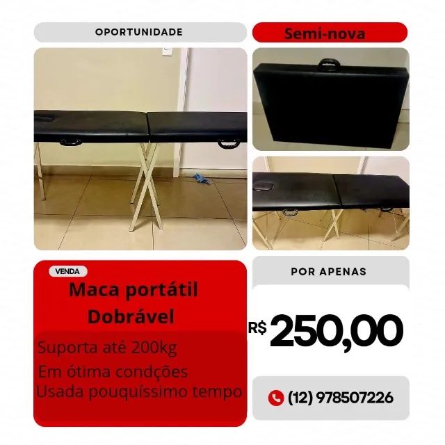 Maca portátil dobrável 