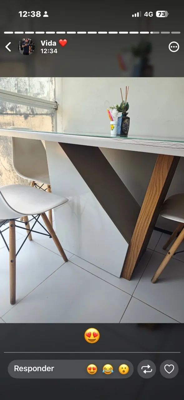 Conjunto de mesa com 4 cadeiras - Foto 2
