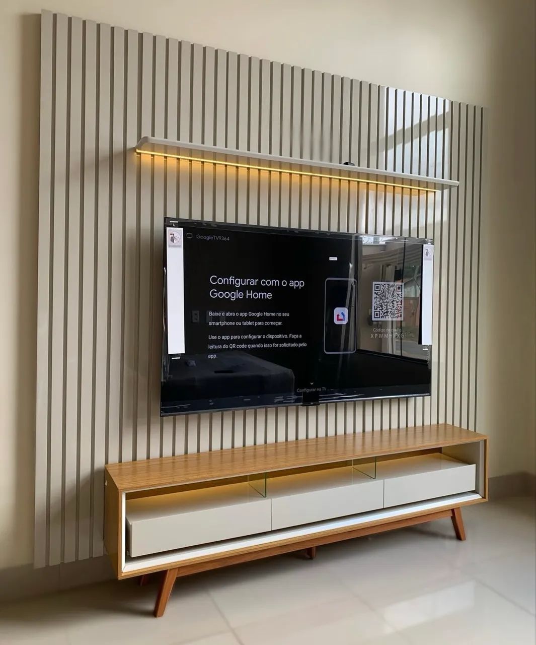 Painel Ripado com Rack 3G - Foto 2