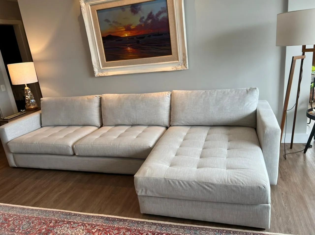 Lindo sofá com chaise - Foto 2