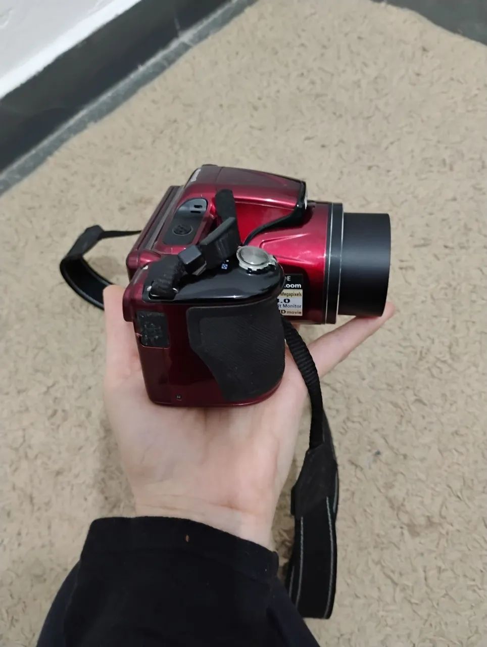 Nikon Coolpix L830 Vermelha - Zoom 34x + Cartão de Memória