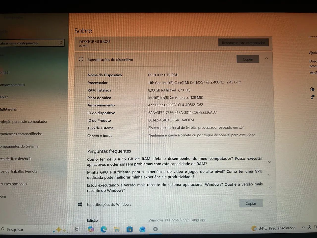Vendo Notebook Lenovo  - Foto 3