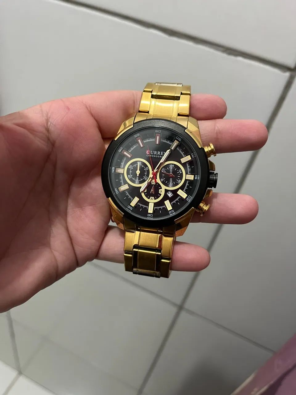 Relógio original da curren usado só uma vez 