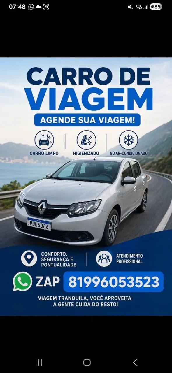 Viagem / frete agende agora 