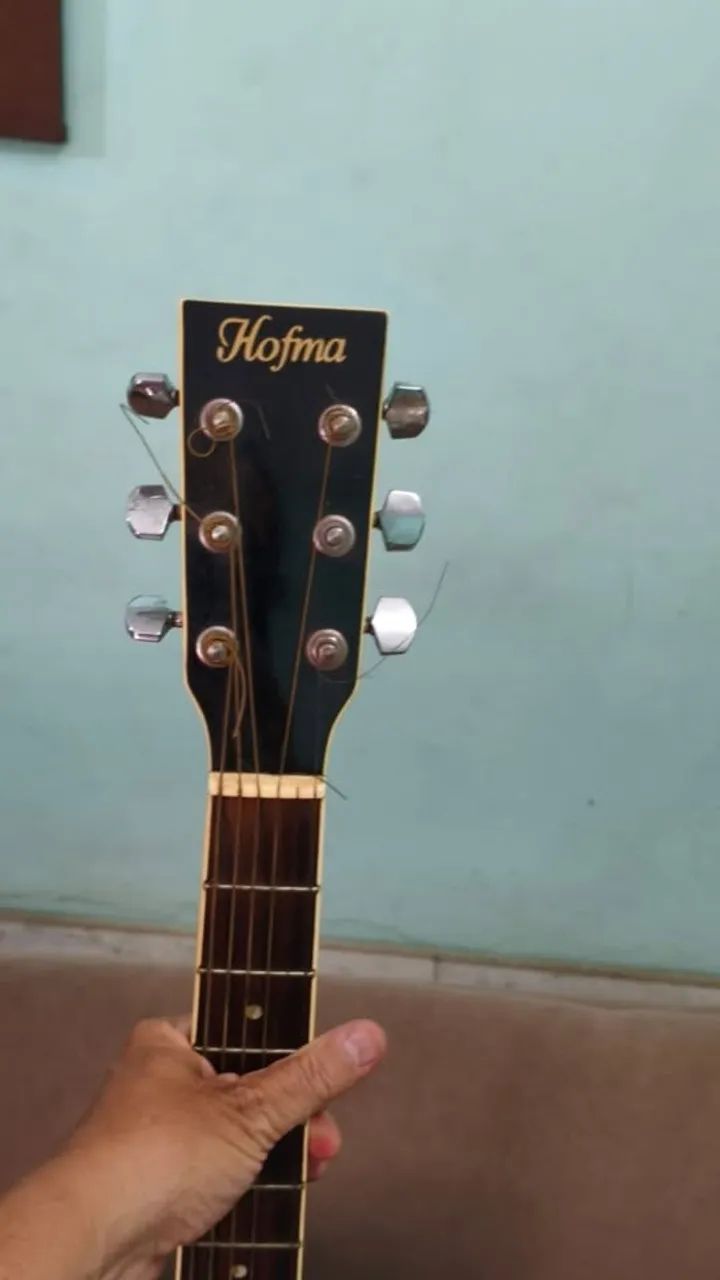 Violão Hofma Preto, passo cartão até 18x - Foto 5