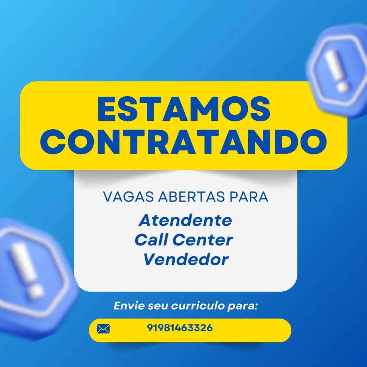 VAGAS de EMPREGO 