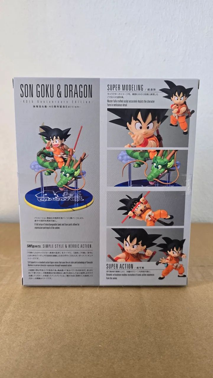 Shfiguarts Goku E Shenlong 40th Anniversary Lacrado - Foto 5