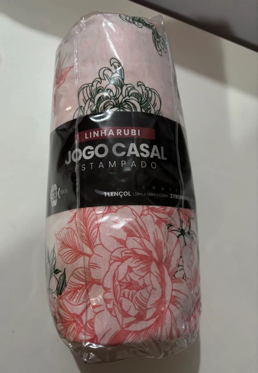 Jogo de lençol casal em malha 3 peças