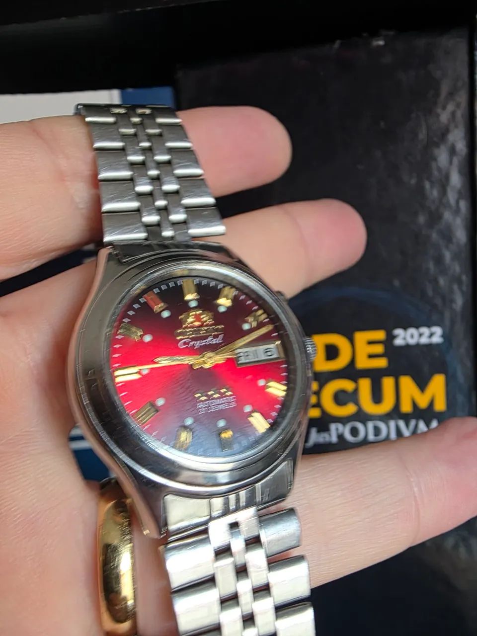 Orient Crystal Automático 21 Rubis - Vermelho Raro - Foto 4