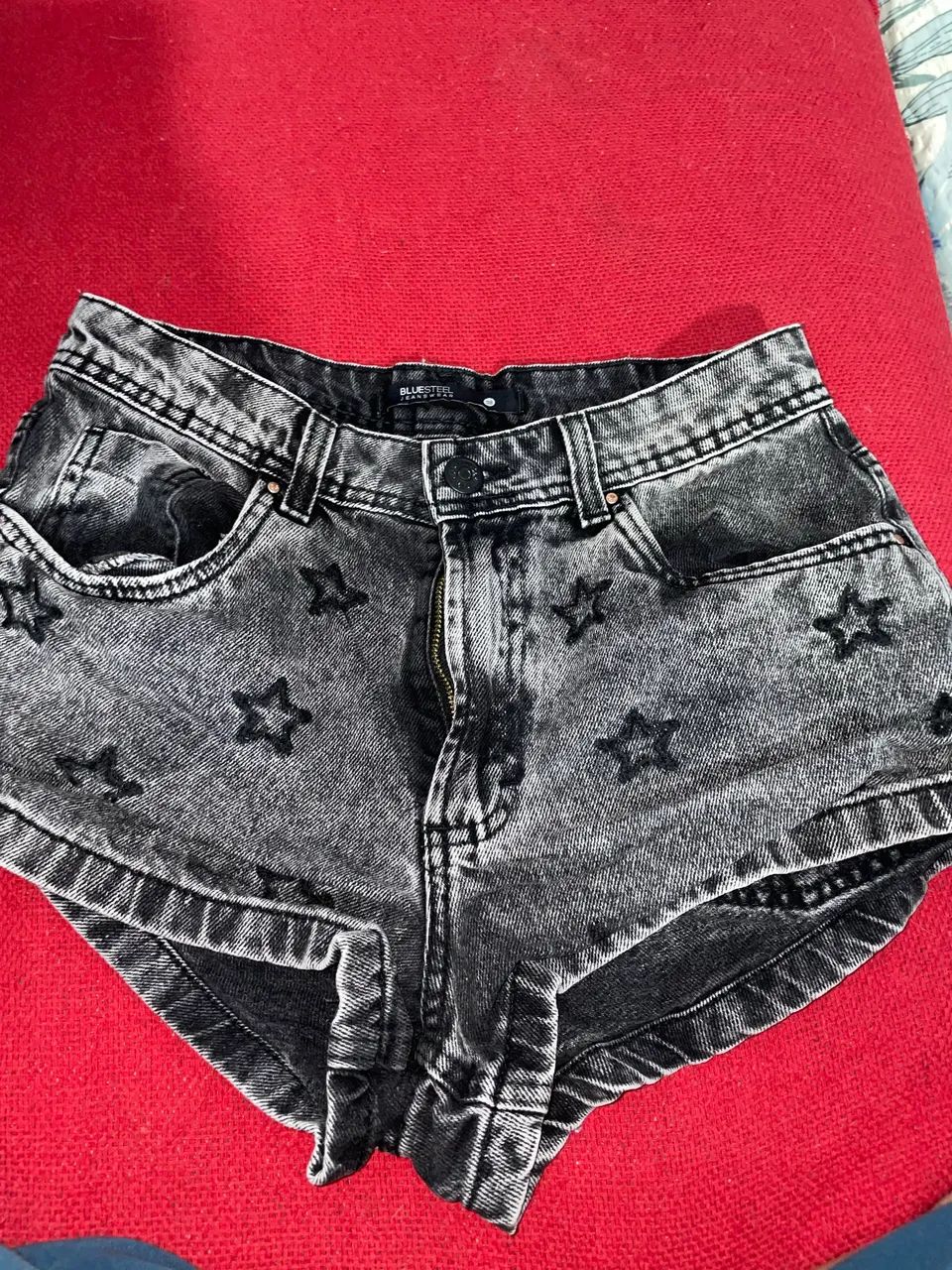 Short jeans cinza bluesteel  - Foto 3
