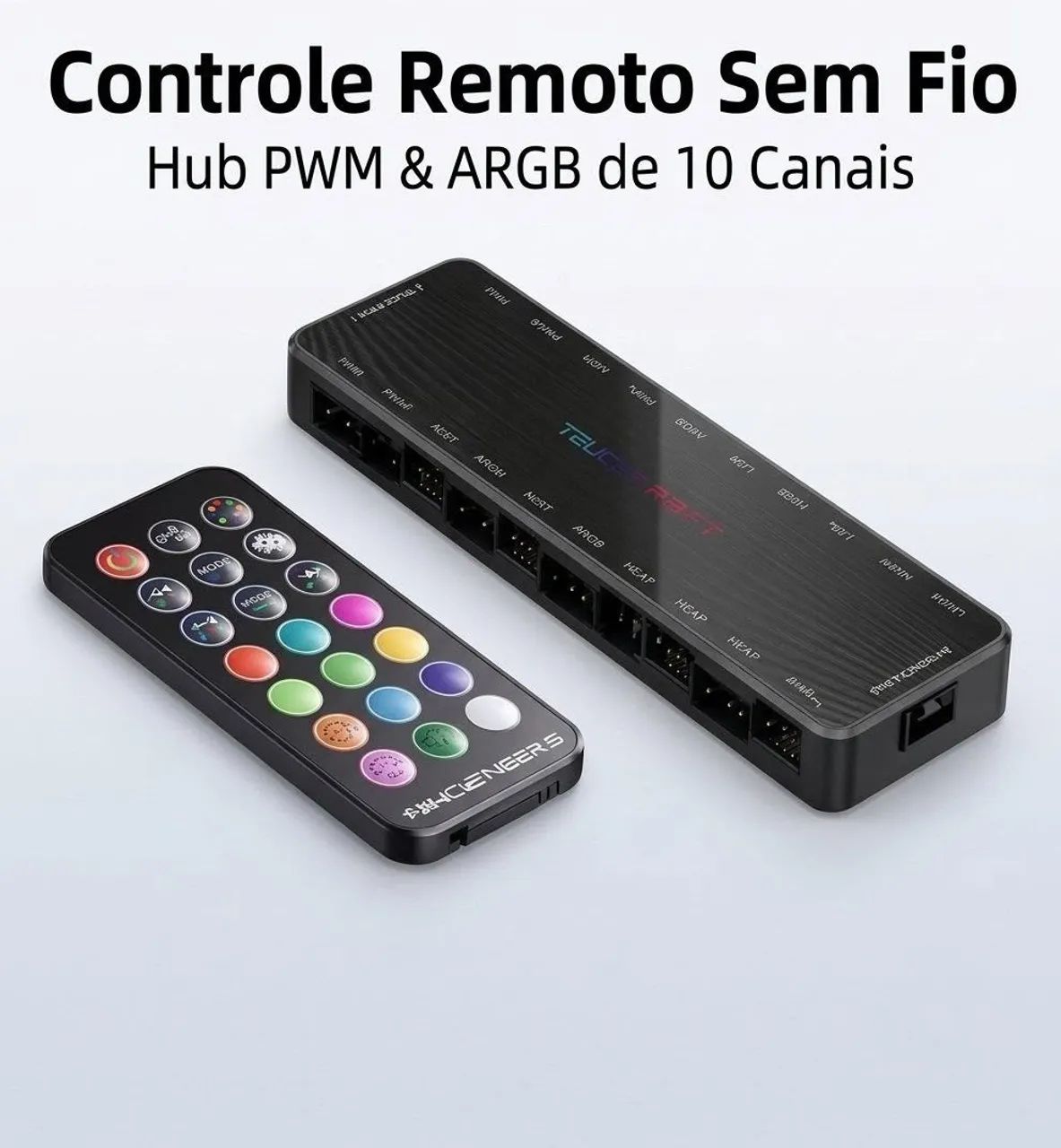 Controladora Teucer 10 portas 2 em 1 ARGB - Foto 5