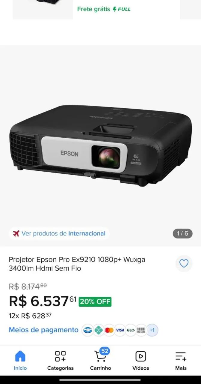 Projetor Epson 9210  - Foto 5