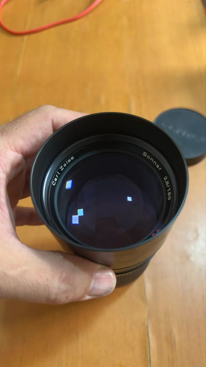 Contax Sonnar T* 180mm F/2.8 lente Carl zeiss - Acessórios para