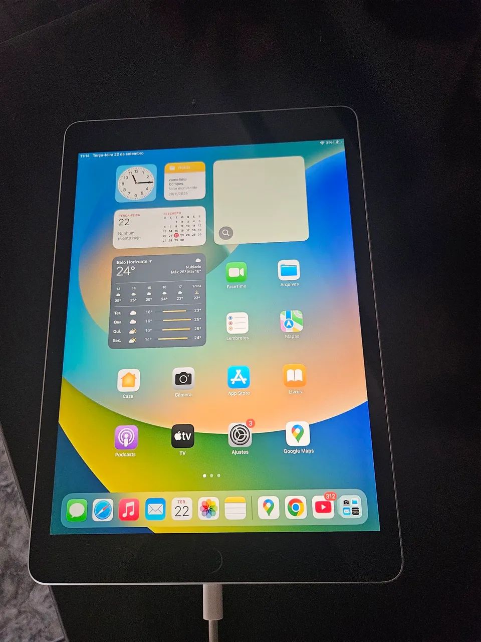 Ipad 9 geração 10.2 64GB + caneta Apple Pencil  - Foto 2