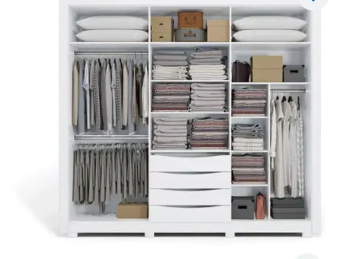 Vendo guarda roupa  grande espaçoso 6 portas  - Foto 4