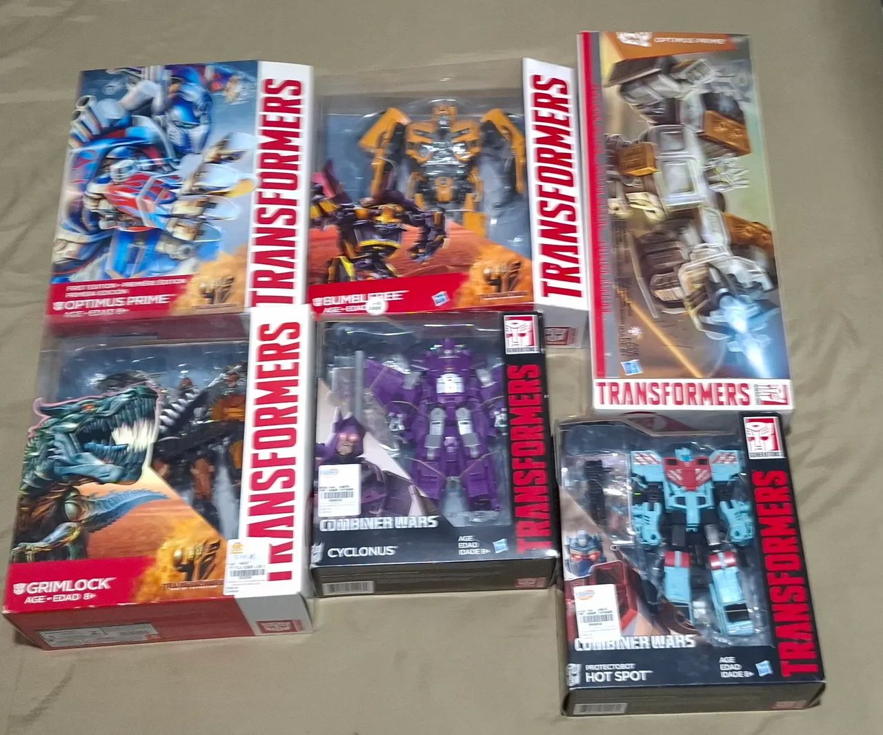 LOTE COM 6 ACTION FIGURES TRANSFORMES EM EXCELENTE ESTADO DE CONSERVAÇÃO. 