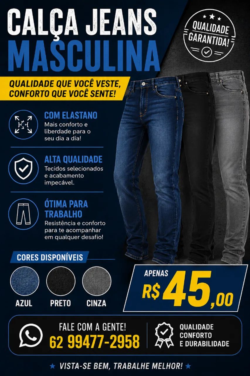 Calça Jeans Masculina