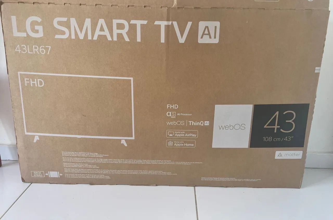 TV LG 43 Smart TV AI Full HD - Nova na Caixa  - Foto 4