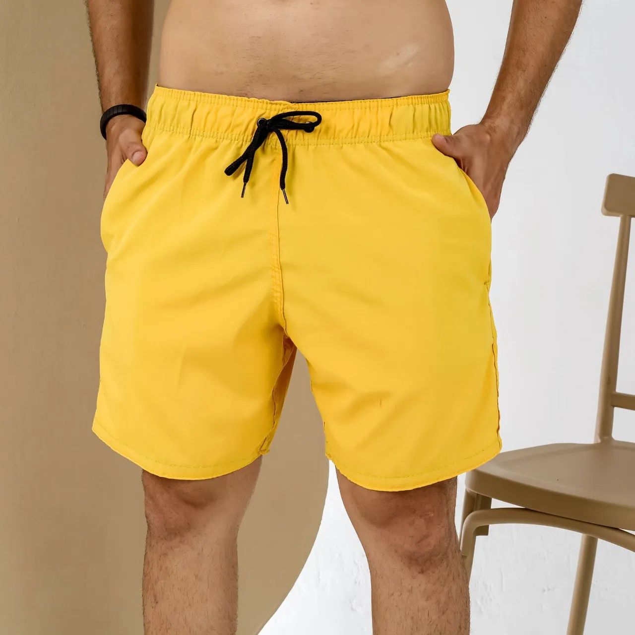 Short Tactel liso Grosso Resistente atacado  - Foto 3