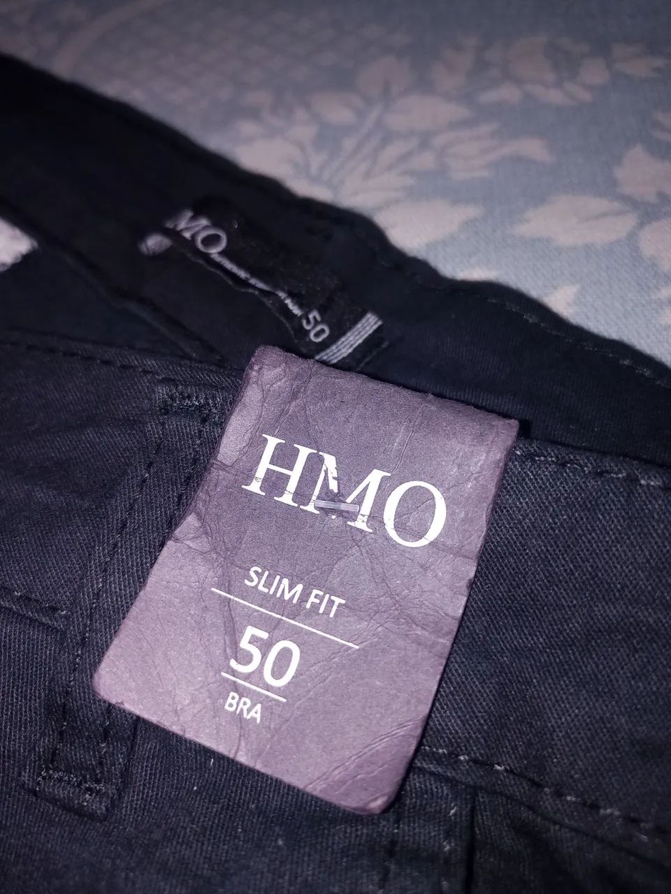 Bermuda Shorts Sarja Preto Tamanho 50 - Foto 3
