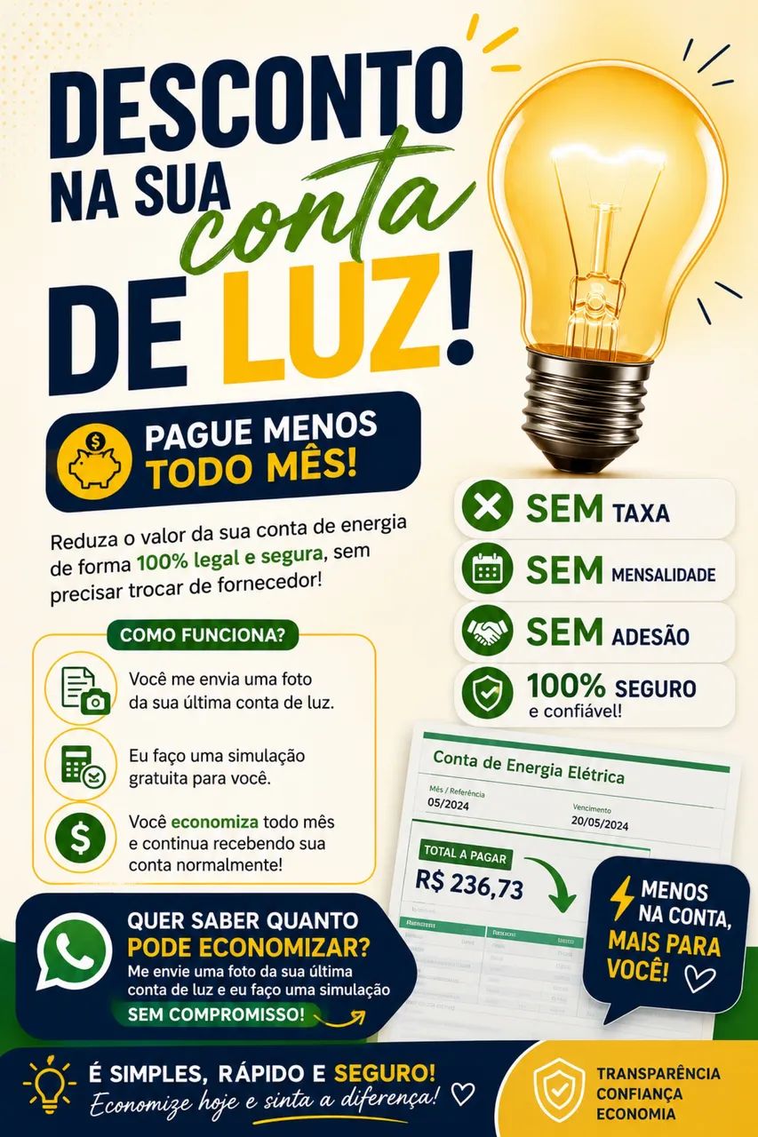 Desconto na conta de luz 