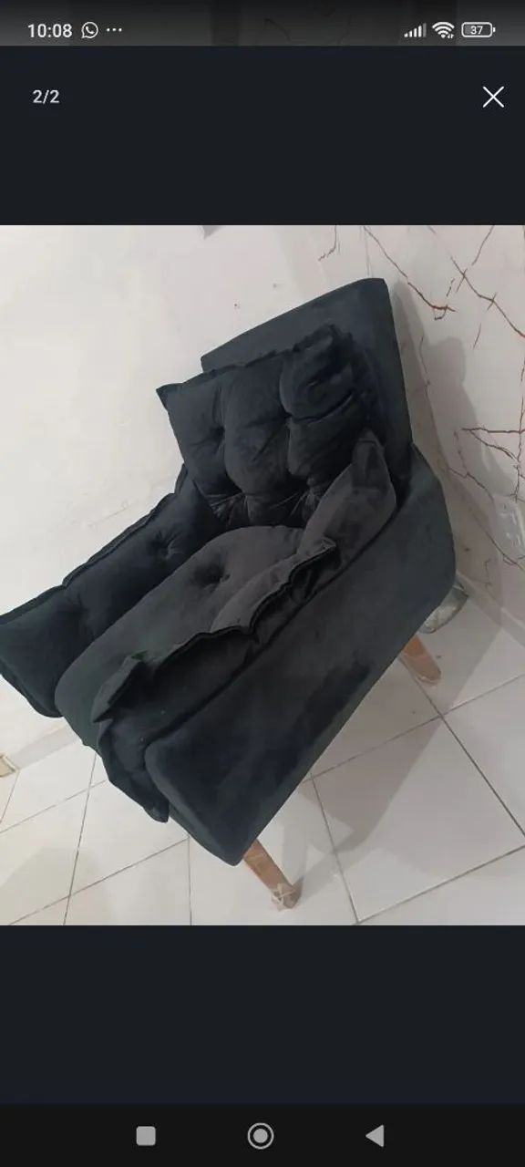Vendo poltrona semi nova , 300,00 menor preço  - Foto 2