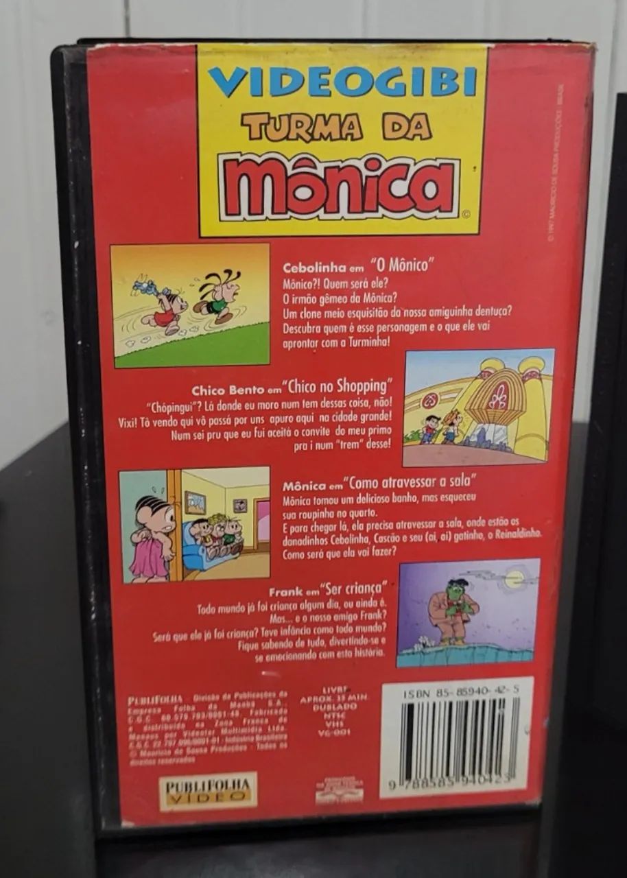 Fita VHS Videogibi Turma da Monica O Monico - Foto 4