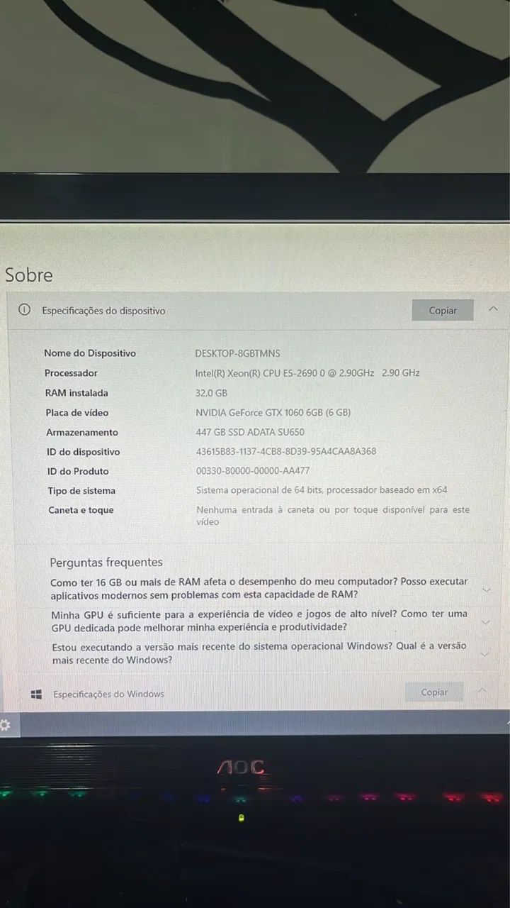Vende-se pc com teclado e mouse profissional  - Foto 2