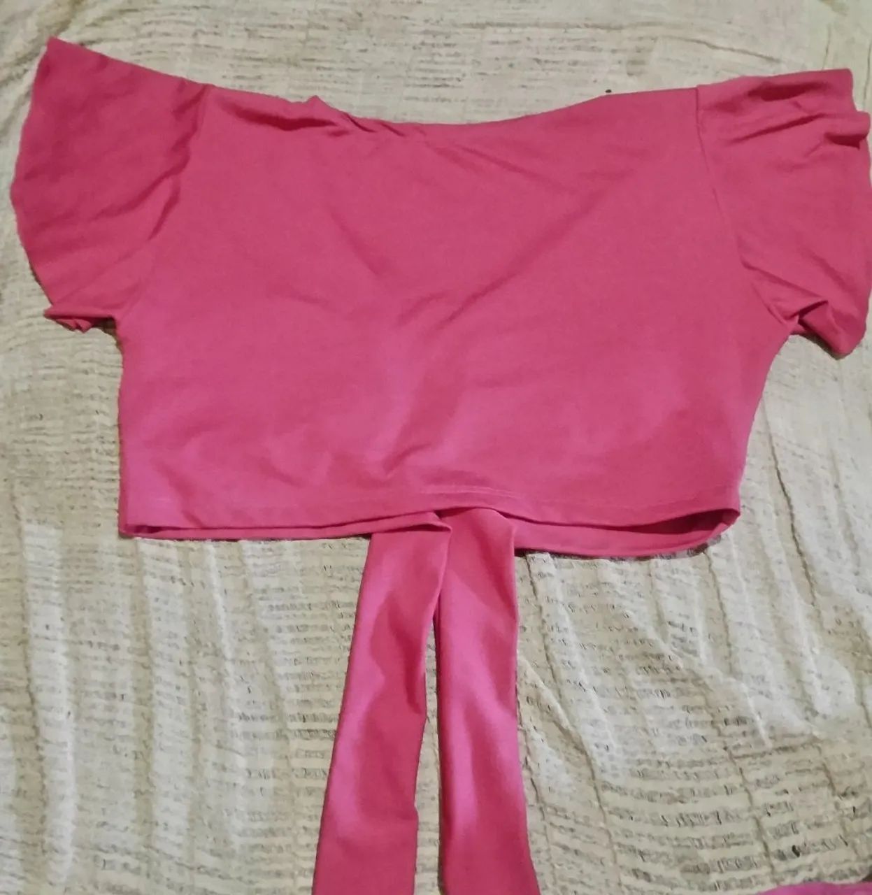 Croped Decotado Pink (Tamanho M) - Foto 2