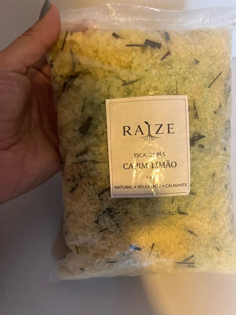 Escalda pés 1kg Capim limão  - Foto 2