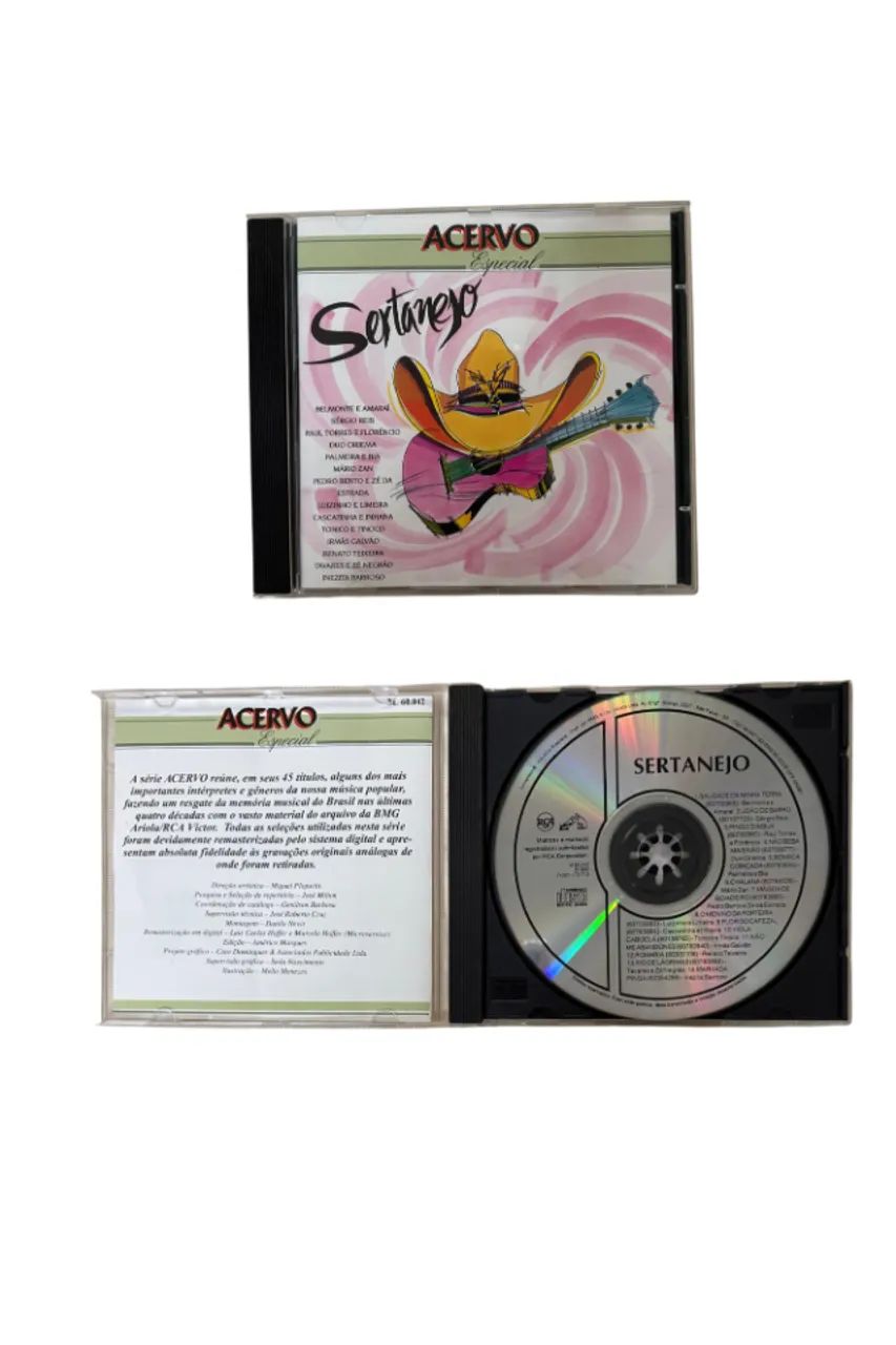 SERGIO REIS  ( KIT COM 4 CDS DO SERGIO REIS + 1 CD ACERVO SERTANEJO) - Foto 2