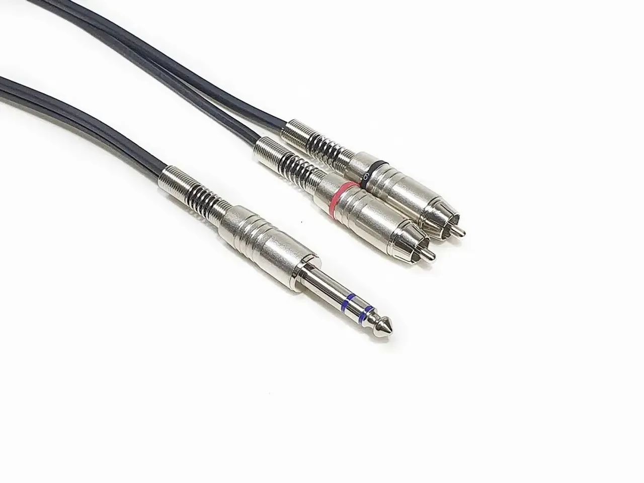 Cabo Y P10 Estéreo Para 2 Rca Santo Ângelo 1 MT - Foto 3