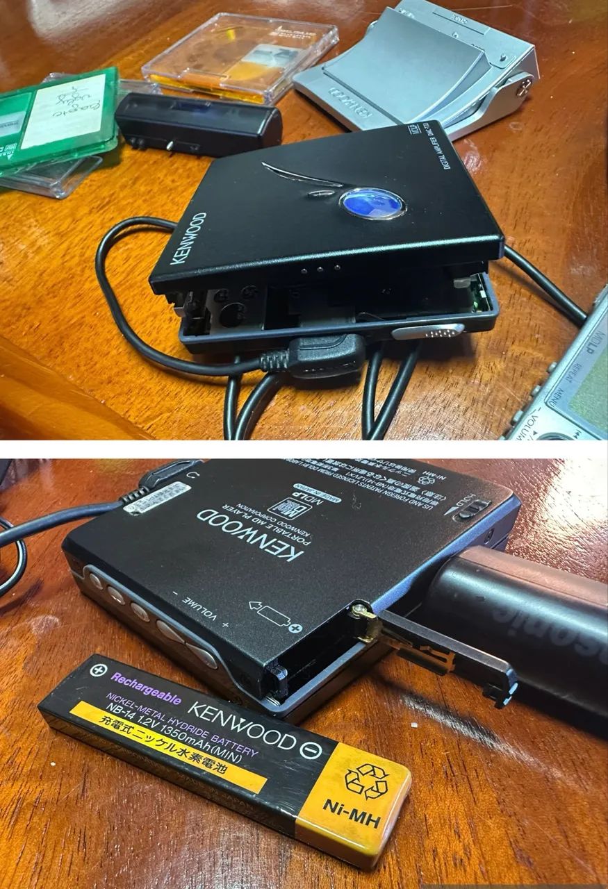 MD Mini Disc Kenwood walkman DMC-T33 Vintage digital com controle