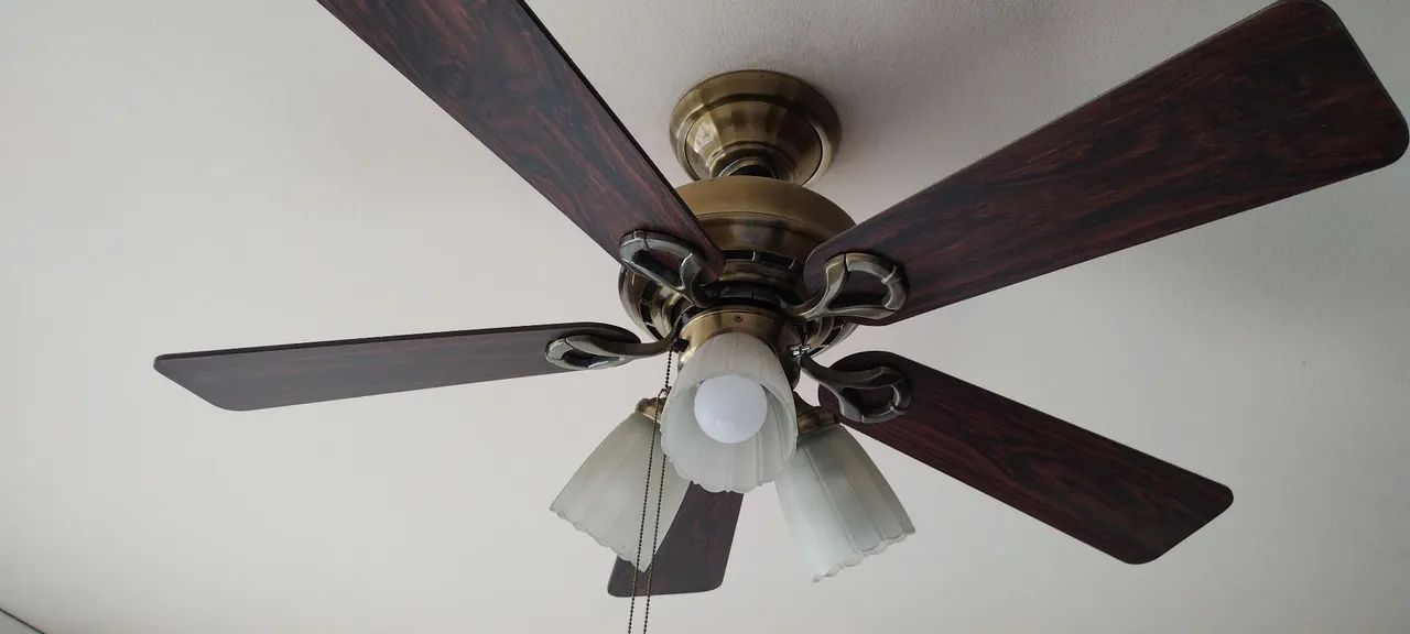 Ventilador de teto Hunter com luminária, 5 pás - Foto 3