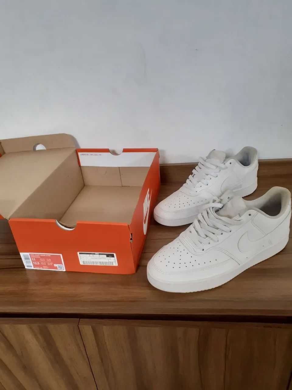 Tênis nike original branco court vision 43 - Foto 2