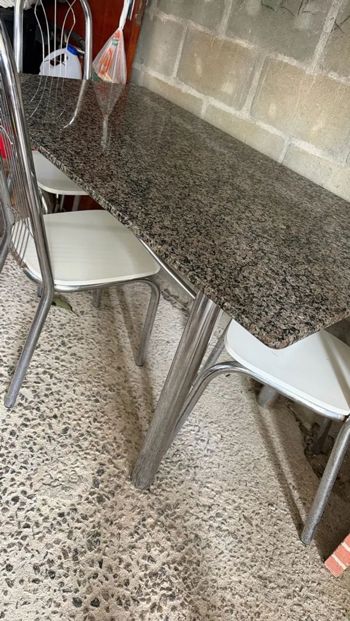 Mesa de pedra de mármore 
